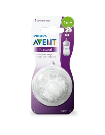 Philips Avent Natural 2'li Biberon Emziği 2 Numara 1+ Ay
