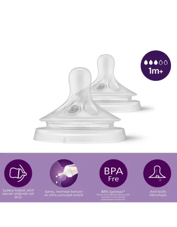 Philips Avent Natural Response 2'li Biberon Emziği 3 Numara 1+ Ay