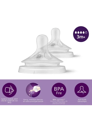 Philips Avent Natural Response 2'li Biberon Emziği 4 Numara 3+ Ay